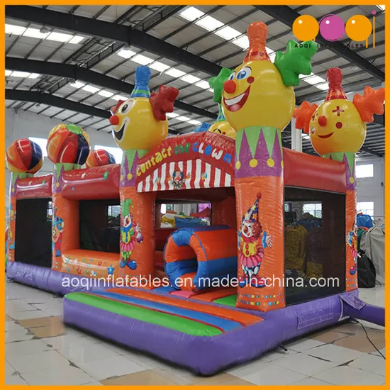 Circus Clown Inflatable Obstacle Course (AQ1446-3)