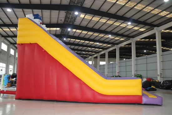 Clown High Slide with Dounble Climbing Wall Bouncing Inflatable Slide (AQ09130)