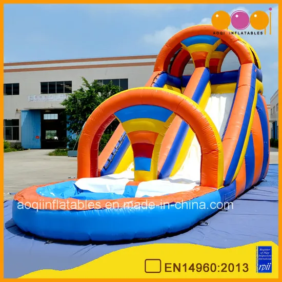 Colorful Inflatable Pool Water Slides Summer Slide (AQ1007)