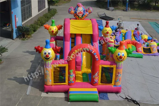 Commercial Clown Inflatable Combo Bouncy House Slide for Kids (AQ01221)