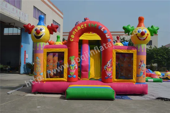 Commercial Clown Inflatable Combo Bouncy House Slide for Kids (AQ01221)