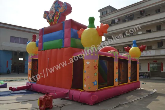 Commercial Clown Inflatable Combo Bouncy House Slide for Kids (AQ01221)