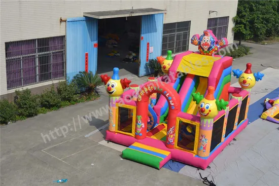 Commercial Clown Inflatable Combo Bouncy House Slide for Kids (AQ01221)