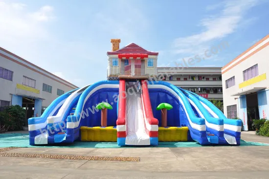 Commercial Grade Amusement Park Inflatable Game Water Slide Inflatable Slide (AQ01732-3)