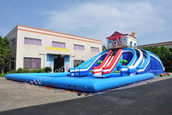 Commercial Grade Amusement Park Inflatable Game Water Slide Inflatable Slide (AQ01732-3)