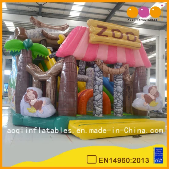 Commercial Zoo Inflatable Big Fun City Inflatable Playground Bounce Funcity (AQ01630)