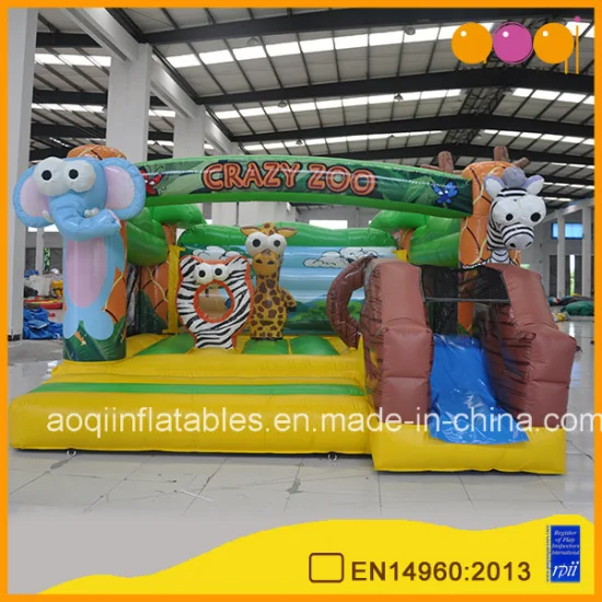 Crazy Zoo Inflatable Bouncer Slide Combo (AQ07175)