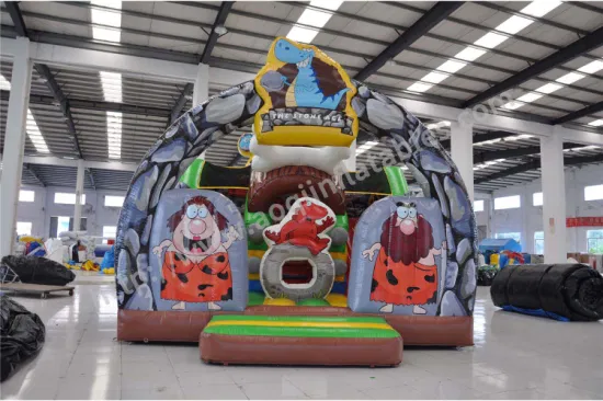 Croods Inflatable Colorful Bouncer Combo with Slide (AQ01232)