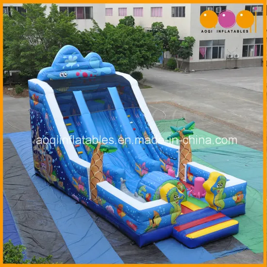 Cute Fish Inflatable Slide (AQ01123)