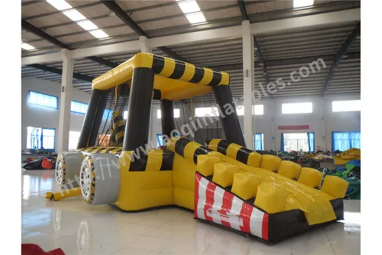 Dozer Combo Commercial PVC Inflatable Bounce Combo Slide (AQ01166)