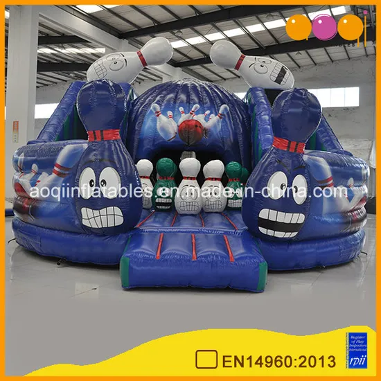 En14960 Amusement Park Crazy Bowling Inflatable Bouncing Bouncer (AQ01702)