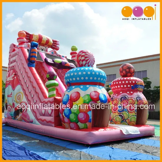 Factory Candy Commercial Inflatable Combo with Slide (AQ01756)