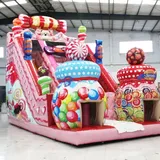 Factory Candy Commercial Inflatable Combo with Slide (AQ01756)