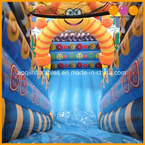 Factory Price Bouncer and Slide Robot Theme Inflatable Combo (AQ01781)