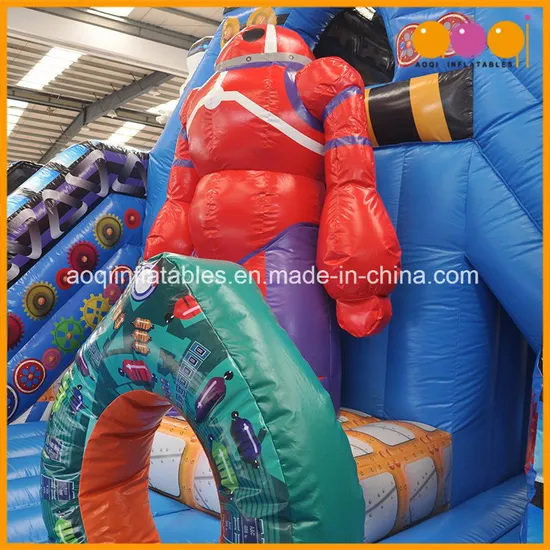 Factory Price Bouncer and Slide Robot Theme Inflatable Combo (AQ01781)