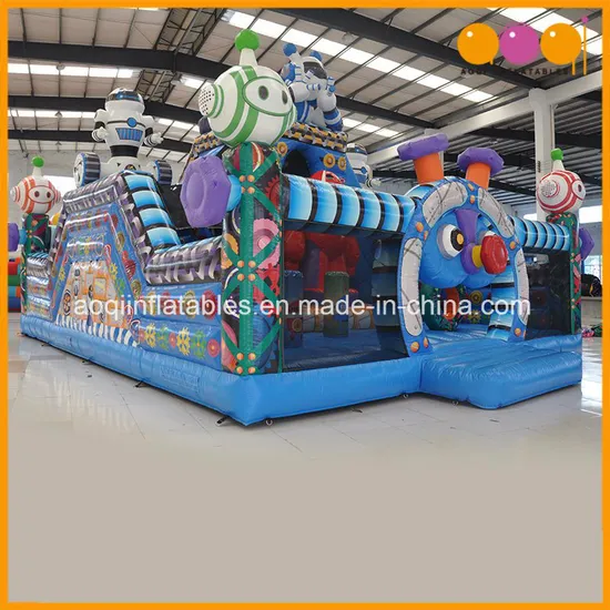 Factory Price Bouncer and Slide Robot Theme Inflatable Combo (AQ01781)