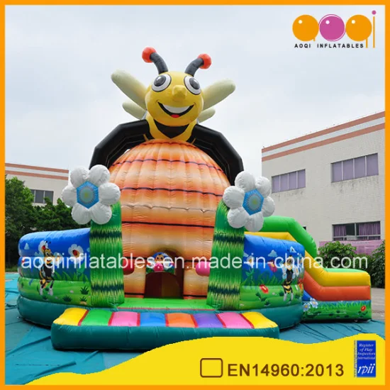 Factory Price Kindergarten Toy Children Amusement Equipment Bee Inflatable Bouncer (AQ01827)