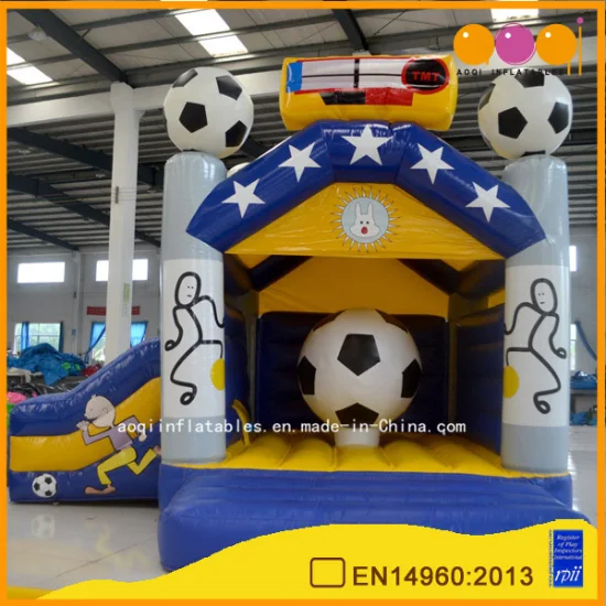 Football Theme Inflatable Jumper for Amusement (AQ627)