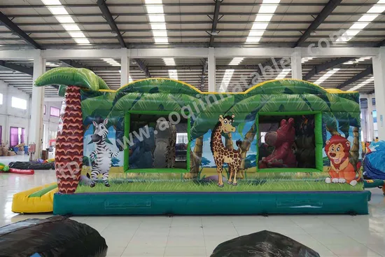 Forest Theme Inflatable Bouncer House (AQ01597)