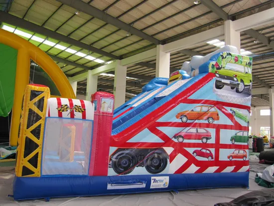 Happy Racing Inflatable Standard Slides Kids Big Slide for Sale (AQ0141-1)