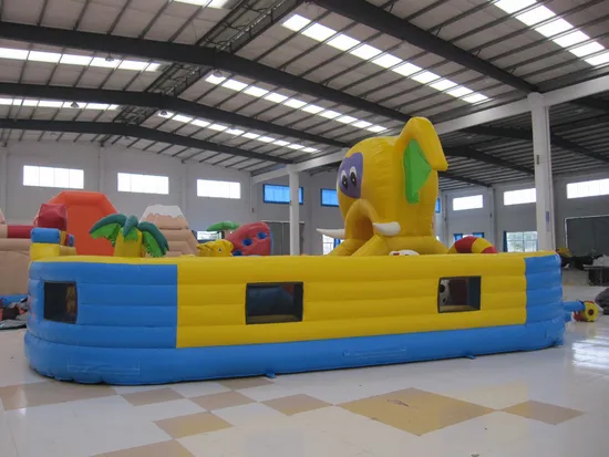 Huge Lovely Elephant Inflatable Fun City Inflatable Play Area for Kids (AQ1312)