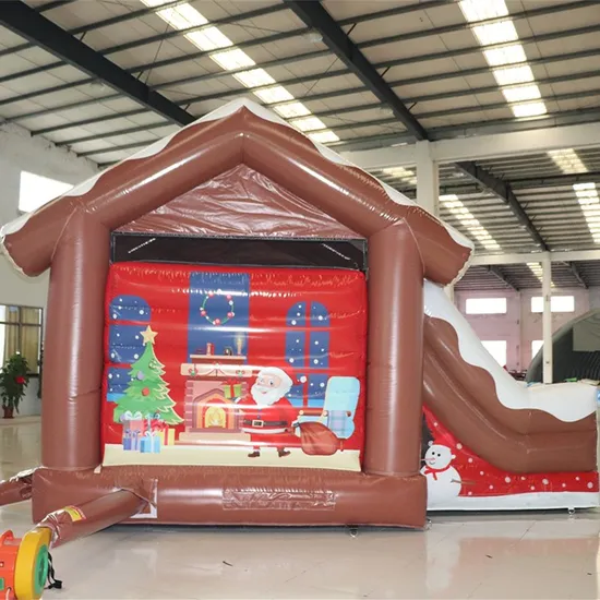 Inflatable Castle Xmas Themed Jumping House Inflatable Bounce Slides