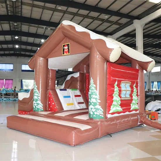 Inflatable Castle Xmas Themed Jumping House Inflatable Bounce Slides