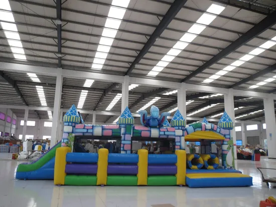 Inflatable Dinosaur Fun City with Slide (AQ187)