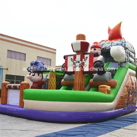 Inflatable Pirate Boat Slide (AQ01409)