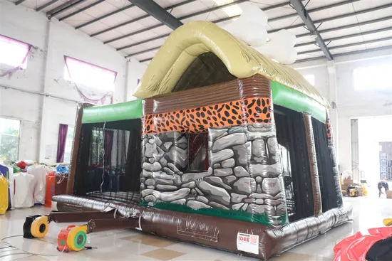 Inflatable Playground Animal Jungle Combo Bounce with Slide (AQ0141)