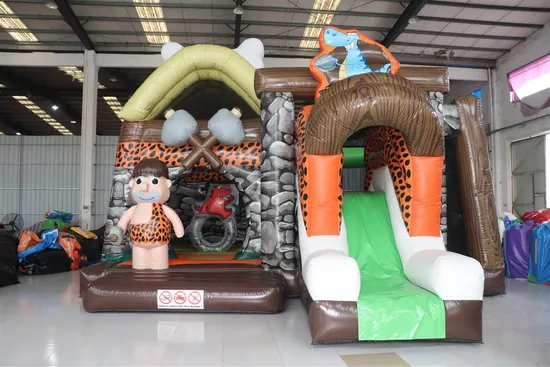 Inflatable Playground Animal Jungle Combo Bounce with Slide (AQ0141)