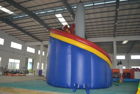 Inflatable Rocket Curve Slide (AQ1123-1)