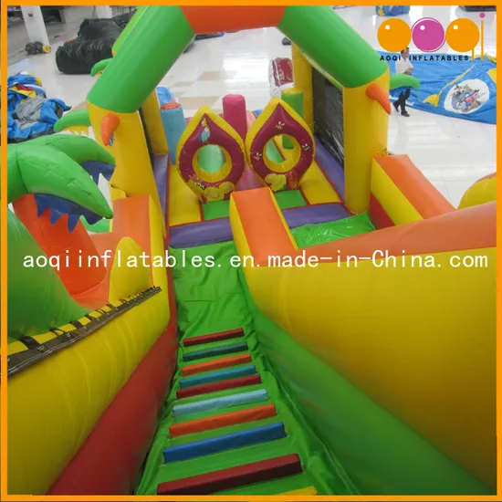 Inflatable Slide Toy Combined with Bouncer and Obstacle (AQ01107)