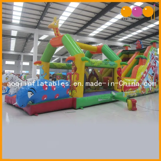 Inflatable Slide Toy Combined with Bouncer and Obstacle (AQ01107)