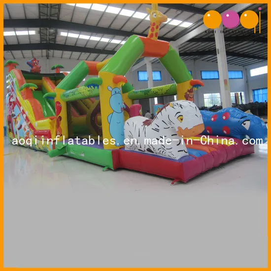 Inflatable Slide Toy Combined with Bouncer and Obstacle (AQ01107)