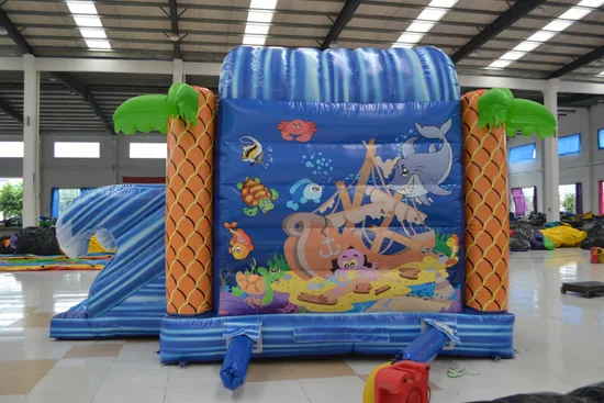 Inflatable Toy Ocean Park Combo Bounce Kids Playhouse Trampoline with Printing (AQ01524)