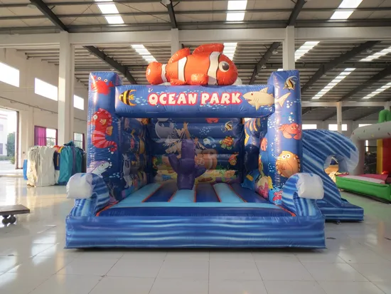 Inflatable Toy Ocean Park Combo Bounce Kids Playhouse Trampoline with Printing (AQ01524)