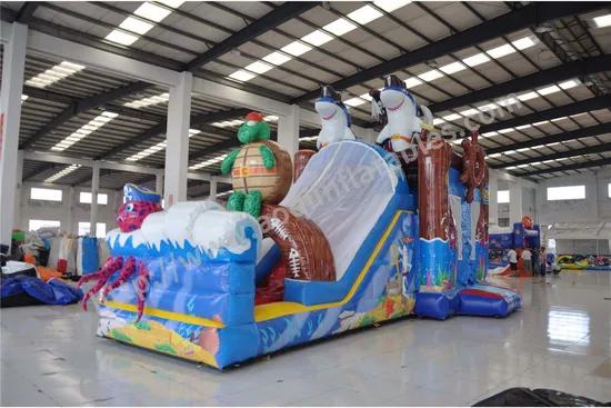 Inflatable Turtle Captain Amusement Bouncer (AQ01467)