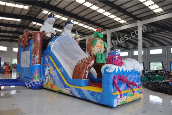 Inflatable Turtle Captain Amusement Bouncer (AQ01467)