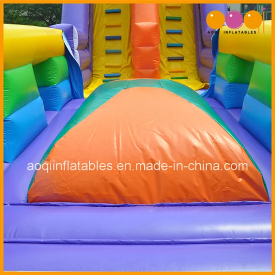 Long Colorful Inflatable Obstacle Course Inflatable Parcours (AQ01615)