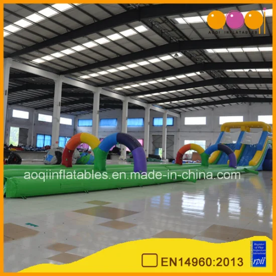 Long and High Inflatable Water Slide Game with Five Parts (AQ10140)