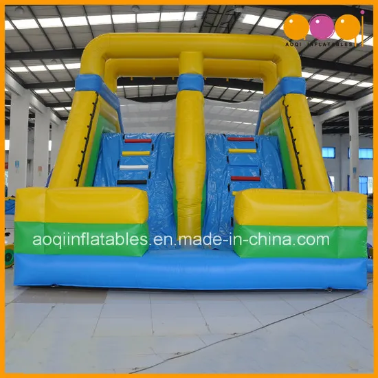 Long and High Inflatable Water Slide Game with Five Parts (AQ10140)