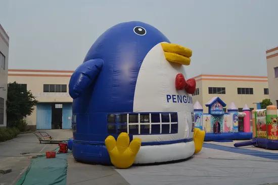 Lovely Inflatable Penguin Moonwalk Bouncer for Sale (AQ03105)