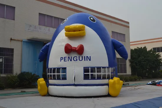 Lovely Inflatable Penguin Moonwalk Bouncer for Sale (AQ03105)