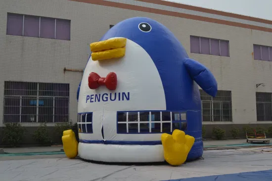 Lovely Inflatable Penguin Moonwalk Bouncer for Sale (AQ03105)