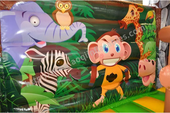 Monkey Theme Jumping Inflatable Combo for Amusement Park (AQ01804)