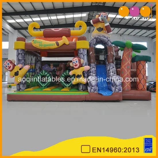 Monkey Theme Jumping Inflatable Combo for Amusement Park (AQ01804)