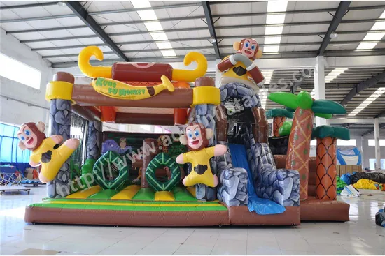 Monkey Theme Jumping Inflatable Combo for Amusement Park (AQ01804)