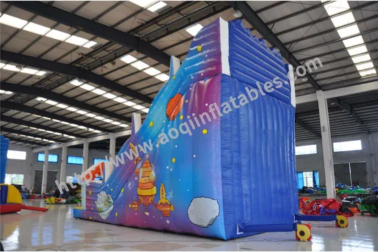 Most Popular Cosmic Theme Inflatable Dry Slide (AQ137)