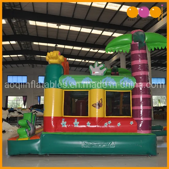 New Style Inflatable Tiger Fun City with Obstacle Courses for Kids (AQ13212)